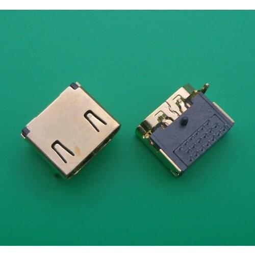 5PCS 19 Pin Female Plug Interface Connector 3 Rows 19Pin (7Pin 6Pin 6Pin) 90 Degree HDMI-compatible Socket Repair Replacement
