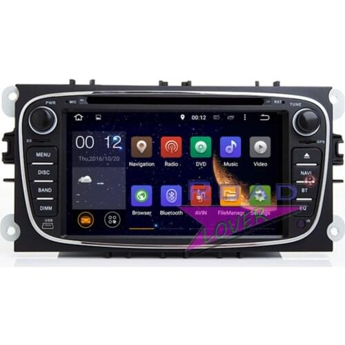 TOPNAVI 4G+32GB New Android 8.0 Octa Core Car Media Center DVD Player For Ford Mondeo Focus Stereo GPS Navigation 2Din Audio 3G