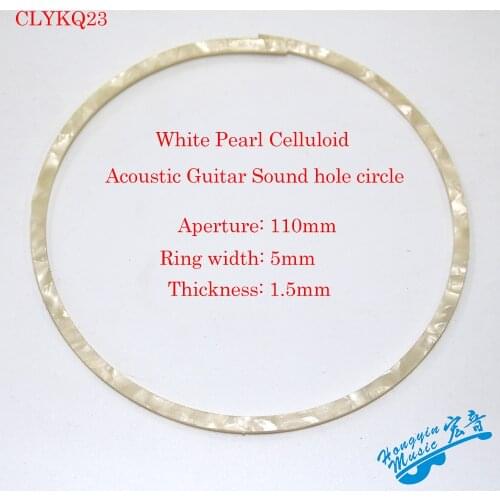 Celluloid Guitar Sound Hole Circle For Acoustic Guitar Green Pearl/Red Pearl/Tiger Pattern Pearl/White Pearl Guitar Accessories