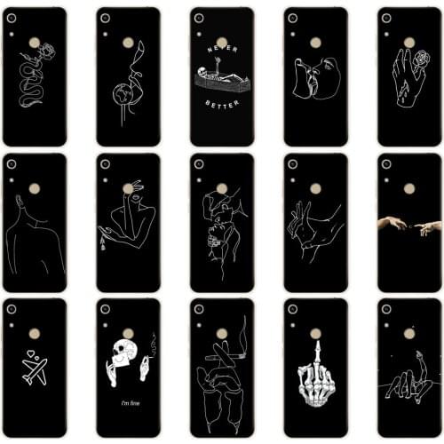 Case For huawei honor 8A pro Case Silicon TPU back Cover On for Huawei Honor 8A JAT-LX1 8 A Honor 8A pro JAT-L41 coque black