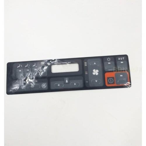 For CAT 320B 312B 336B/C/D Excavator Air conditioner button A/C controller panel Switch button sticker Excavator accessories