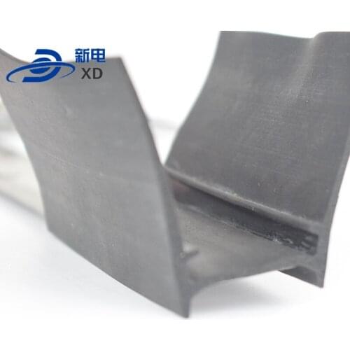 Cold storage cabinet door EPDM rubber fillet