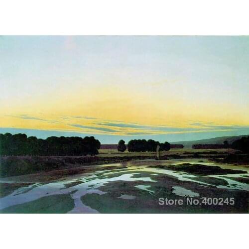 Art oil Painting photo to canvas Largeness by Caspar David Friedrich High quality Handmade