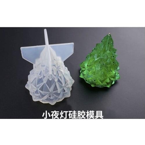 Drip mold Christmas tree hand-made die night light swing table creative mirror silicone mold