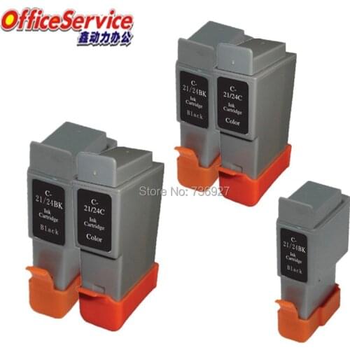 5X(3BK+2C) Compatible BCI-21 BCI-24 ink Cartridge For Canon iP1000 iP1500 iP2000 MP110 MP130 BJC-5000 inkjet printer