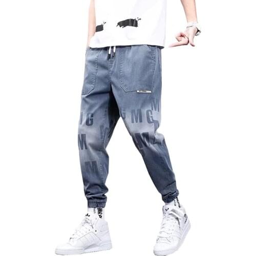 Linfengxiangzi Mens Autumn Jeans