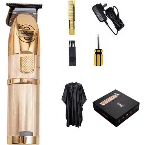 Electric Pro Hair Clippers T-Blade Trimmer for Men Cordless Rechargeable Grooming Kits Close Cutting Baldheaded Hair Clippers