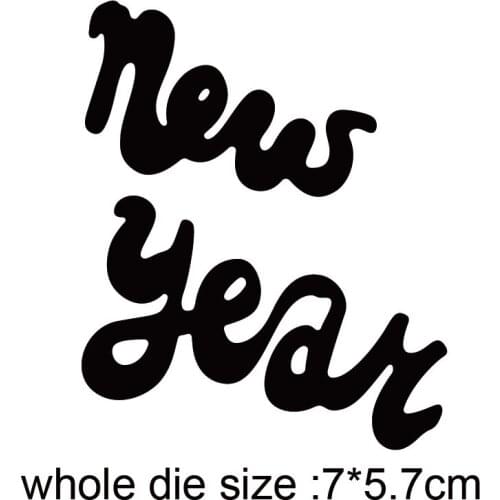 Metal cutting dies cut die mold new year decoration Scrapbook paper craft knife mould blade punch stencils dies