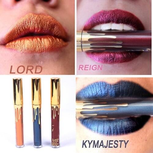 Metal Color Matte Lipgloss Pigment Women Cosmetic Matt Lipstick Liquid Glitter Gloss Ladies Lip Gloss New Women Make Up Lipgloss
