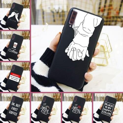 Quote Couple Soft Silicone Phone Case For Samsung Galaxy A3 A5 2016 2017 A6 A7 A8 2018 Back Cover For Samsung A6 A8 Plus 2018