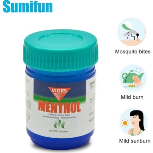 1pcs Cooling Oil Refresh Balm Pain Relief Ointment Cold Headache Dizziness Muscle Rub Aches Cream Medical Plaster P0042