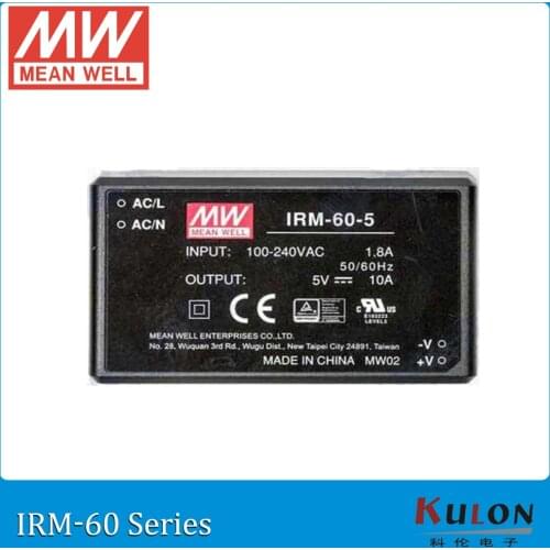 Original MEAN WELL IRM-60-48 single output 1.25A 48V 60W PCB module meanwell power supply IRM-60