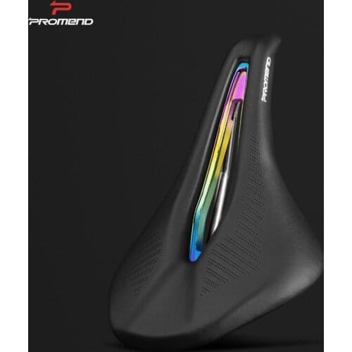 PROMEND Bicycle Seat Cushion Road Bike Riding Saddle Bicycle Accessories Fiber Tri- Iron SD- 576Y Nylon Men