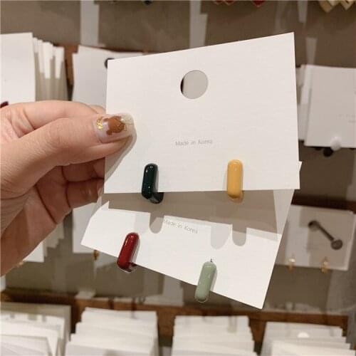 Cute Earrings Women Girls Fashion Jewelry Boucle D'Oreille Femme 2021 Pendientes Aretes De Mujer Moda Color Earring Oorbellen