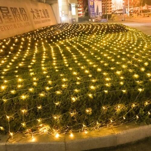3X2M 6X4M LED Net Mesh String Light Christmas Fairy Light Garland Outdoor Garden Wedding Party Window Curtain Fairy String Light