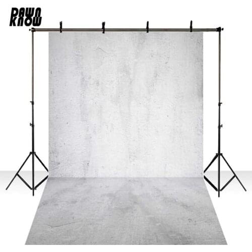 DAWNKNOW Vinyl Backdrops Vintage Polyester Photography Background Retro Concrete Wall Light Warm Grey For Photo Studio 793