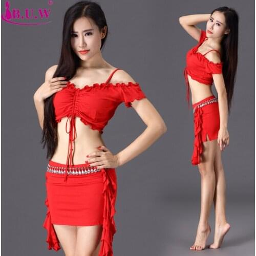 Oriental Dance Costumes Dance Costumes New Arrival Women Modal 2017 Professional Square Belly Suit Tops+skirt 2pcs Set Costume