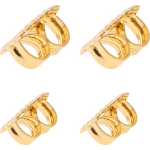 100Pcs Gold Earring Back Replacement Secure and Comfortable with Ear Studs Locking Tension Grip Earrings Tight Nut