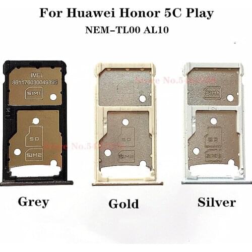 100% Original SIM Tray Cover For Huawei Honor 5C Play NEM-TL00 AL10 Sim Card Holder Reader For HONOR 5C