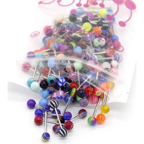 110 pcs/lot Body Jewelry Acrylic Metal Belly Bars Ring Goth Punk Lip Ear Clip On Ball Round Piercing Hoop Lip Hoop Earrings