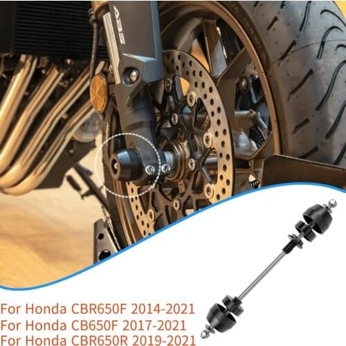 2017 2018 CB650F CBR650F 2014 2015 Motorcycle Front Axle Fork Crash Sliders Wheel Protector For Honda CB650R CBR650R 2019-2021