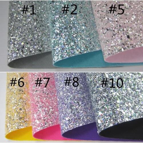30cmx134cm Chunky Glitter Fabric Leather glitter synthetic leather fabric glitter diy fabric AY277
