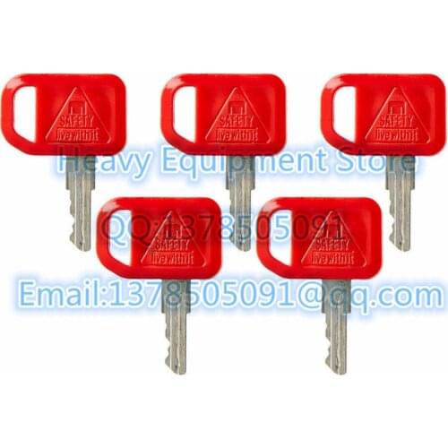 5 PCS JDR Excavator Key For John Deere AT195302 AR51481 Fit John Deere 600 Loaders LX100-2 Foresters ZAXIS240F-3