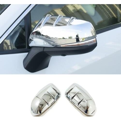 ABS Chrome/Carbon fiber For Toyota Highlander 2020 2021 Accessories Car Side Door Rear View Mirror Cover Cover Trim Car Styling