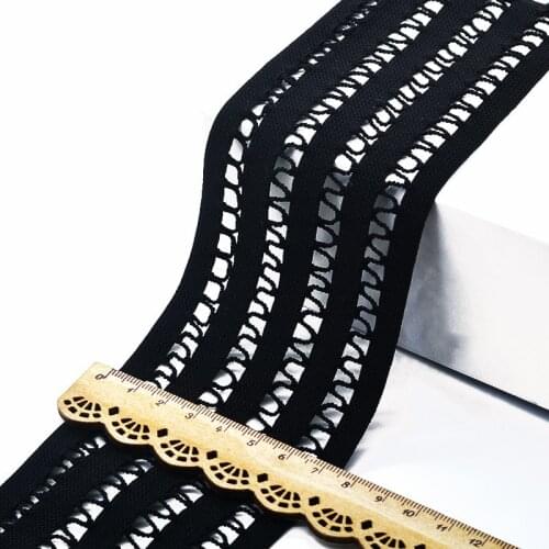 7CM width hollow breathable elastic band accessories, trousers, skirts, soft lace, sleeves, colored elastic rubber bands