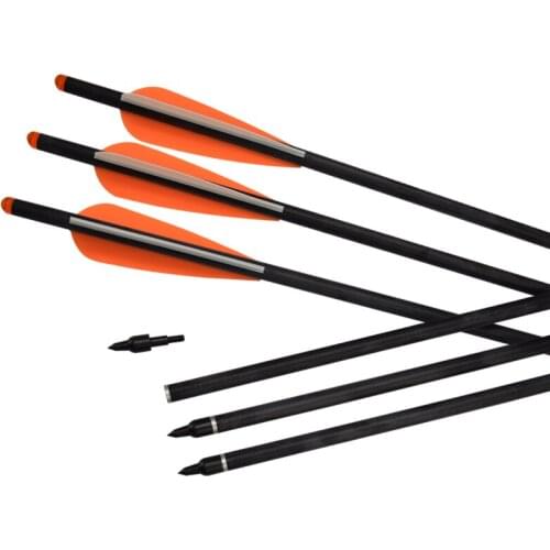 New Rolled Fiberglass Crossbow Bolts Screw Field Point For Archery Bow Outdoor Hunting Shooting Sport Free Shipping