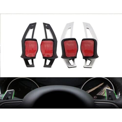 Carmilla Car Stainless Steel Paddle Shift Shifter Extension Shift Paddles Sticker for Volkswagen VW Golf 6 7 MK6 MK7 Accessories