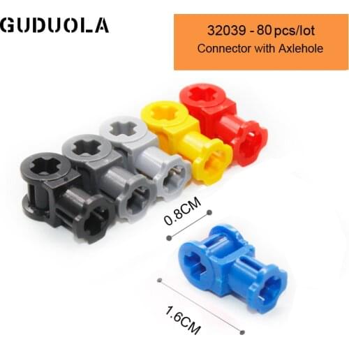 32039 Technic Connector with Axlehole Building Block MOC Part Connector Accessories Assembly Educational Toys 40PCS/lot