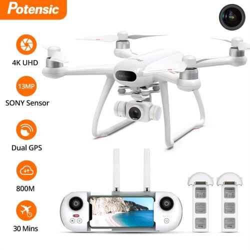 Potensic Dreamer Drone With 4K Sony Camera 31Mins Flight Time WiFi FPV GPS RC Quadcopter Brushless Motors Professional Plane
