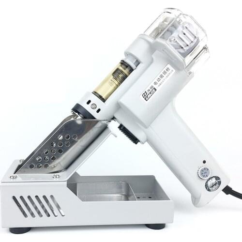 110V/220V Electric Absorb Gun S-997P Electric Vacuum Pump Solder Sucker Desoldering Gun Soldering Iron 100W Double Suction Pump