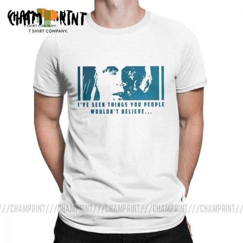 I've Seen Things Rutger Hauer Tee Shirt Blade Runner T-Shirt Artwork T Shirts for Men Cotton Awesome Clothing Birthday Present