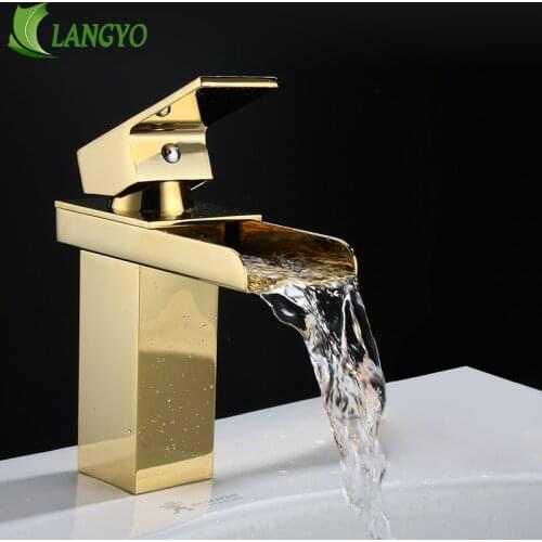 Basin Faucet Water Tap Bathroom Faucet Solid hot&cold Brass Chrome Gold Faucets Single Handle Water Sink Tap Mixer taps LT-501A