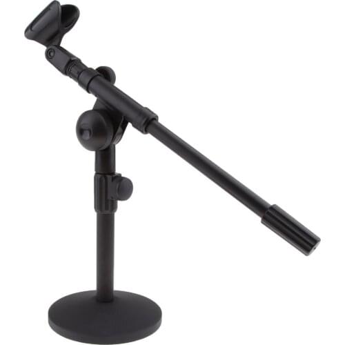 Round Base Desktop Microphone Stand,13inch ,Dia 5.12inch