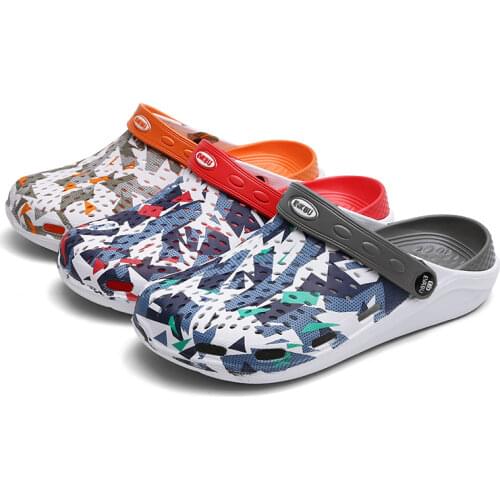 Summer Sandals Men Slippers Casual Shoes Slippers Camouflage Platform Clogs Couple Garden Shoes Beach Sandals Zapatos Hombre