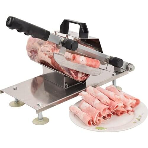 Mutton Slicer Manual Meat Slicer Cattle Automatic Feeding Meat Slicer Frozen Meat Curler Kitchen Tool Manual Food Processors
