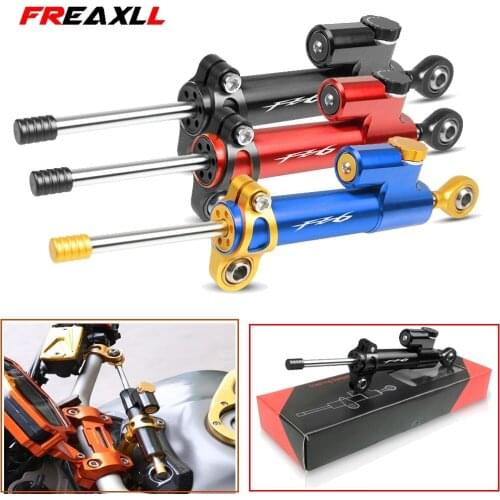 Moto CNC Motorcycle Steering Damper Stabilizer Linear Reversed Safety Control Over For YAMAHA FZ6 FAZER 2004-2010 FZ6R 2009-2015