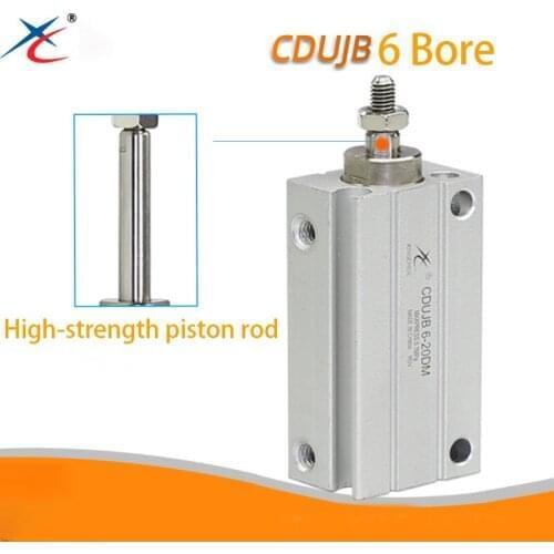 MU6/ CDUJB6-4DM,6DM,8DM,10DM,15DM,20DM,25DM Pneumatic Components Free mount cylinder CDUJB MU series