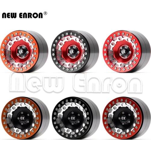 NEW ENRON 4Pc Aluminum 2.2" Beadlock Wheels Rim Hub For 1/10 RC CAR Crawler Axial Yeti Wraith Off-Road 90056 90053 90045 90048