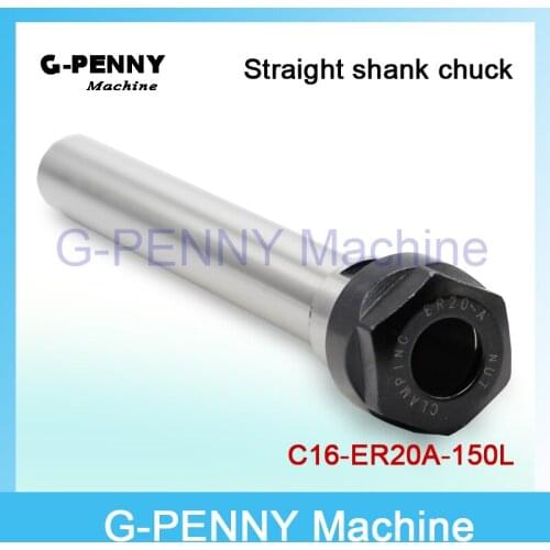 New ! C16 ER20A 150L Collet Chuck Hoder Straight Extension Rod Shank Chuck Collect ER20 Collet ER20A Nut for CNC Milling
