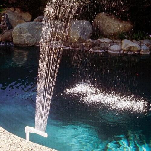Swimming Pool Waterfall Adjustable Durable Swimming Waterfall Fountain Pools Decoration Easily Install Swimming Pool Accessories