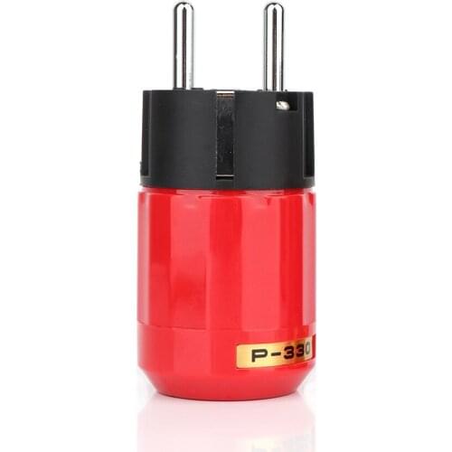 Piece HIFI High Quality Rhodium Plated P-330 Schuko Power Plug Male Connector
