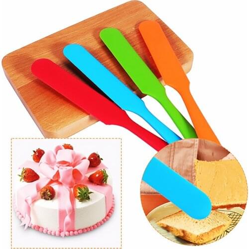 Silicone Baking Scraper Heat-resistant Cream Shape Spatula Seamless Kitchen Baking Tool