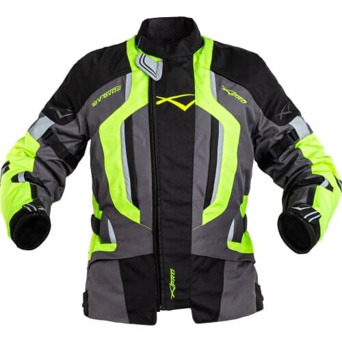 Touring jacket motorcycle Cordura fabric CE protectors removable waterproof