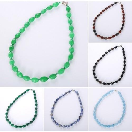 Fashion Big Long Custom Choker Necklaces Female Statement Vintage Necklace Women Natural Stone Opal Crystal Designer Necklace