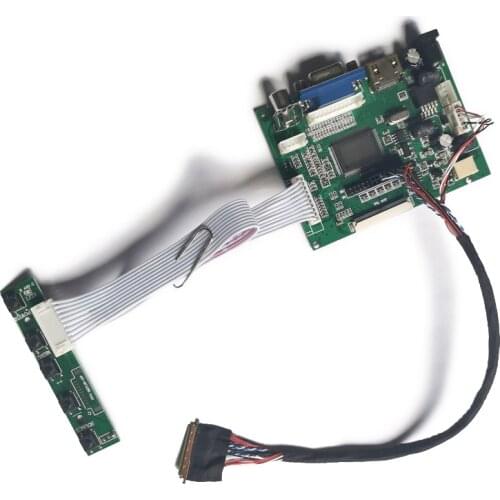 LCD display controller drive board kit WLED 60Hz fit LTN156AT03/LTN156AT09/LTN160AT06 1366*768 40-Pin VGA+AV screen LVDS