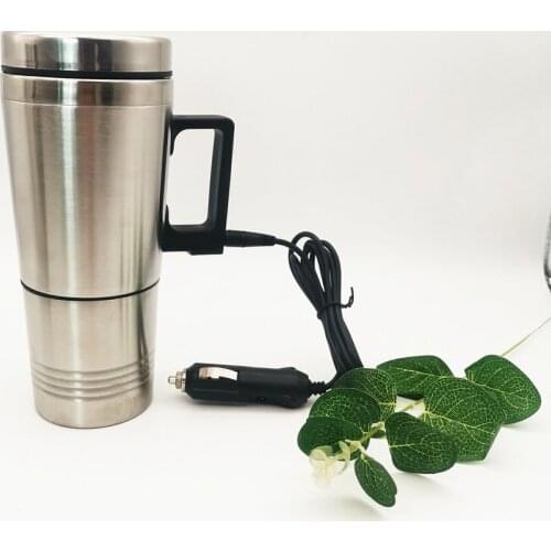 24V Car Electric Safe Heating Durable Cup Vacuum Cup100 Degrees Heat Preservation Cup BPA Free Leak-proof